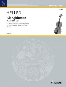 Heller: Musical Flowers (Klangblumen) for Viola published by Schott
