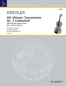 Kreisler: Old Viennese dance tunes for Violin published by Schott