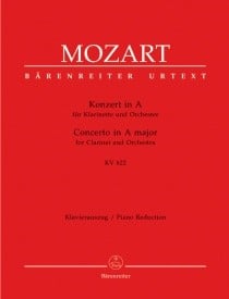 Mozart: Concerto in A KV622 for Clarinet in A published by Barenreiter
