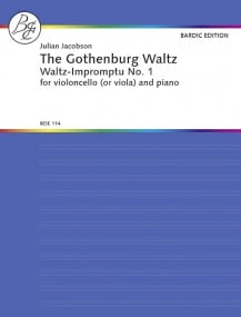 Jacobson: Gothenburg Waltz WI 1 for Cello or Viola published by Bardic