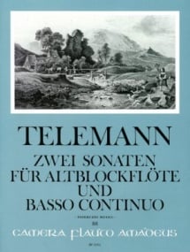 Telemann: Two Sonatas for Treble Recorder published by Amadeus