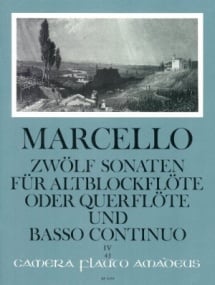 Marcello: 12 Sonatas Opus 2 Vol 4 (10-12) for Treble Recorder published by Amadeus