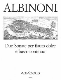 Albinoni: Two Sonatas for Treble Recorder published by Amadeus
