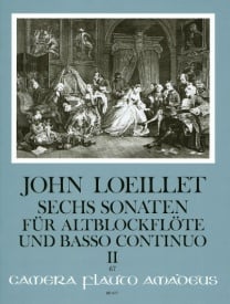 Loeillet: 6 Sonatas Opus 3 Volume 2 (4-6) for Treble Recorder published by Amadeus