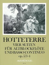 Hotteterre: 4 Suites Opus 5 No.s 3-4 for Treble Recorder published by Amadeus