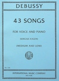 Debussy: 43 Songs for Medium & Low Voice published by IMC