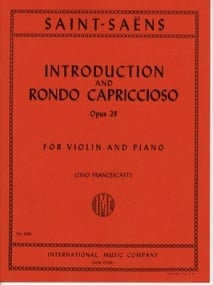 Saint-Saens: Introduction and Rondo Capriccioso Op 28 for Violin published by IMC