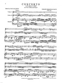 Bach: Double Violin Concerto in D minor BWV1043 published by IMC