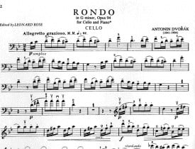Dvorak: Rondo Opus 94 for Cello published by IMC