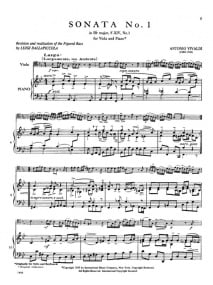 Vivaldi: 6 Cello Sonatas arranged for Viola published by IMC