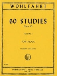 Wohlfahrt: 60 Studies Opus 45 Volume 1 for Viola published by IMC