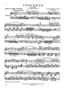 Accolay: Concerto No.1 in A Minor for Violin published by IMC