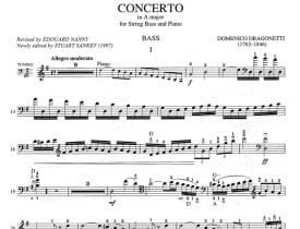 Dragonetti: Conerto in A Major for Double Bass published by IMC