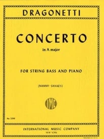 Dragonetti: Conerto in A Major for Double Bass published by IMC