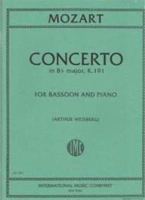 Mozart: Concerto in Bb K191 for Bassoon published by IMC