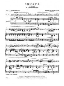 Marcello: Sonata in G for Trombone published by IMC