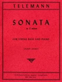 Telemann: Sonata in E Minor for Double Bass published by IMC