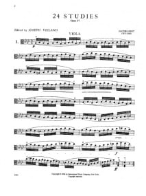 Dont: 24 Studies Opus 37 for Viola published by IMC