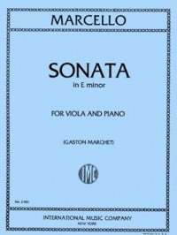 Marcello: Sonata in E Minor for Viola published by IMC