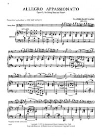 Saint-Sans: Allegro Appassionato for Double Bass published by IMC
