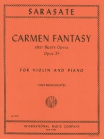 Sarasate: Carmen Fantasy Opus 25 for Violin published by IMC