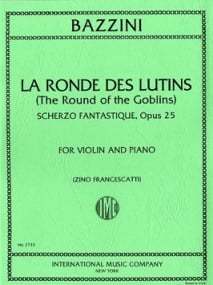 Bazzini: La Ronde des Lutins for Violin published by IMC