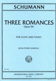 Schumann: Three Romances Opus 94 for Flute published by IMC
