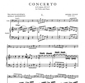 Vivaldi: Concerto in G Minor RV417 for Cello published by IMC
