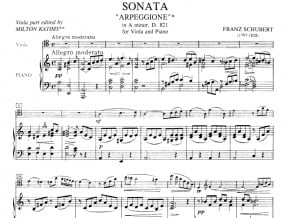 Schubert: Arpeggione Sonata D821 for Viola published by IMC