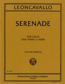 Leoncavallo: Serenade for Cello published by IMC