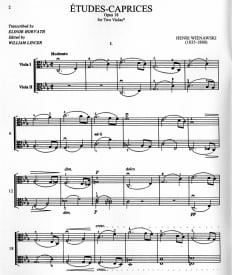 Wieniawski: Etudes-Caprices Opus 18 for 2 Violas published by IMC