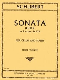 Schubert: Sonata (duo) in A D574 for Cello published by IMC