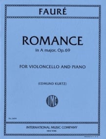 Faure: Romance in A Opus 69 for Cello published by IMC