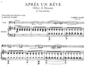 Faure: Apres un Reve for Viola published by IMC