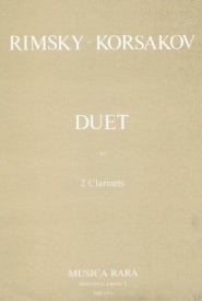 Rimsky-Korsakov: Duet for 2 Clarinets published by Breitkopf