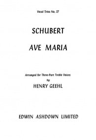 Schubert: Ave Maria SSA published by Edwin Ashdown