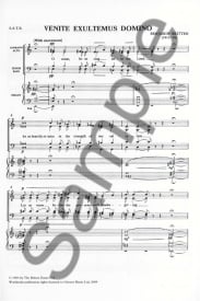 Britten: Venite Exultemus Domino SATB published by Chester Music