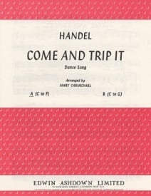 Handel: Come And Trip It In A Minor for Voice published by Ashdown