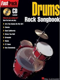 Fast Track Drums: Rock Songbook published by Hal Leonard