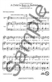 Stopford: A Child is Born in Bethlehem SATB published by Hal Leonard