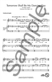 Stopford: Tomorrow Shall Be My Dancing Day SATB published by Hal Leonard
