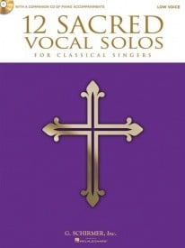 12 Sacred Solos - Low Voice published by Hal Leonard (Book & CD)