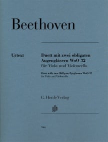 Beethoven: Duet With Two Obligato Eyeglasses for Viola & Cello published by Henle
