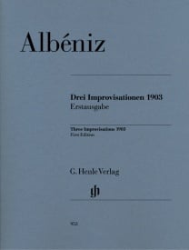 Albeniz: Three Improvisations 1903 for Piano published by Henle