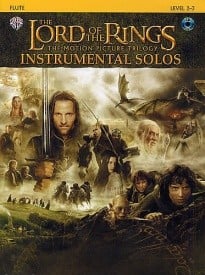 Lord of the Rings Instrumental Solos - Flute published by Warner (Book/Online Audio)