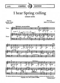 Thiman: I Hear Spring Calling published by Curwen