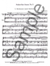 Templeton: Pocket-size Sonata No. 2 for Clarinet published by Shawnee