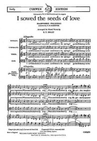 Holst: I Sowed the Seeds of Love SATB published by Curwen