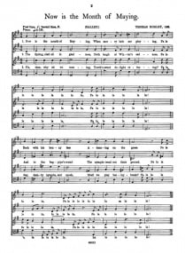 Morley: Now is the Month of Maying SATB published by Curwen