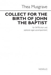 Musgrave: Collect For Birth Of John The Baptist SATB published by Novello